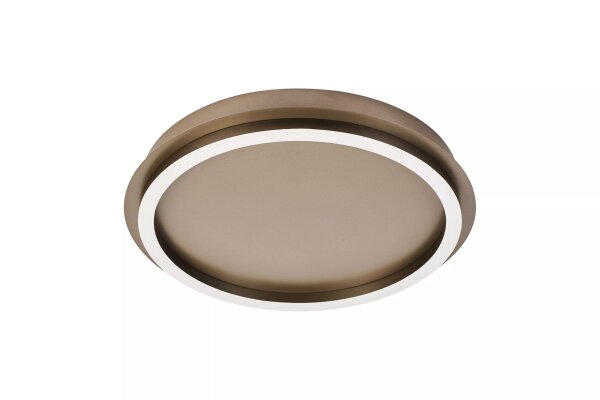 LED Deckenleuchte 3000K Metall Bronze-Braun Ø36 cm rund