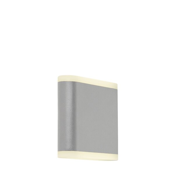LED Außenwandleuchte Up Down 3000K Aluminium Grau IP65