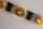 Wandlampe Glas Metall Schwarz Bernstein G9 L:52 cm rund