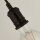 Pendelleuchte Schwarz E27 Ø10 cm Retro Textilkabel