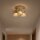 Deckenlampe Glas Sandfarben Bernstein E27 L:22 cm