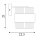 Wandlampe Glas Metall Messing Antik E27 T:20 cm modern