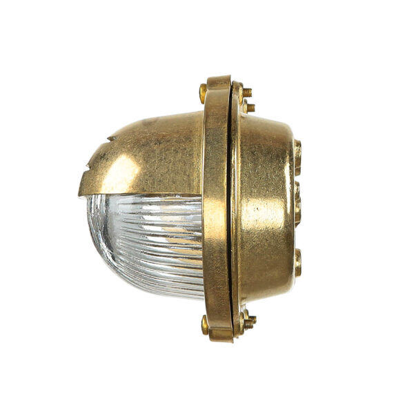 Wandlampe Außen Messing Maritim oval IP64 Haus Tür