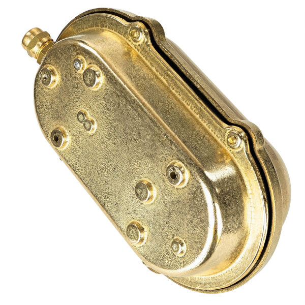 Wandlampe Außen Messing Maritim oval IP64 Haus Tür