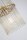 Hängelampe Glas Metall Gold Champagner E27 Ø20 cm Käfig