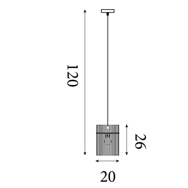 Hängelampe Glas Metall Sandfarben E27 Ø20 cm Trommel