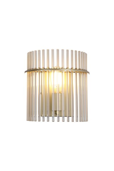 Wandleuchte Glas Metall Gold Champagner E27 B:25 cm