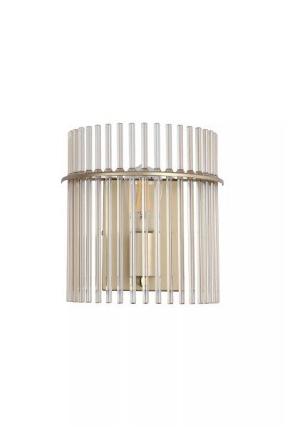 Wandleuchte Glas Metall Gold Champagner E27 B:25 cm