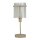 Tischlampe Glas Sandfarben E14 H:37,5 cm Stäbe Modern