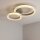 LED Deckenleuchte dimmbar 2700-4000K Metall Sandfarben
