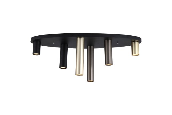 Deckenlampe Aluminium Schwarz Bronze GU10 L:80 cm