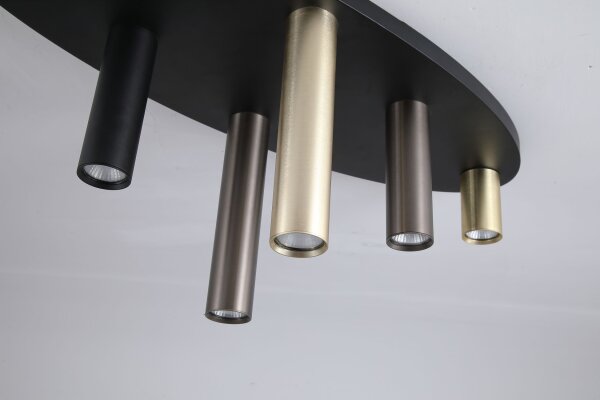 Deckenlampe Aluminium Schwarz Bronze GU10 L:80 cm