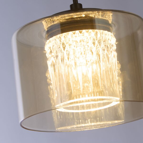 LED Pendelleuchte 3000K Aluminium Bronze Champagner