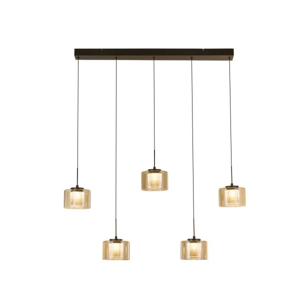 LED Hängelampe 3000K Bronze Champagner L:131 cm Glas