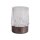 LED Tischlampe Akku 3000K Aluminium Glas Bronze Ø7 cm