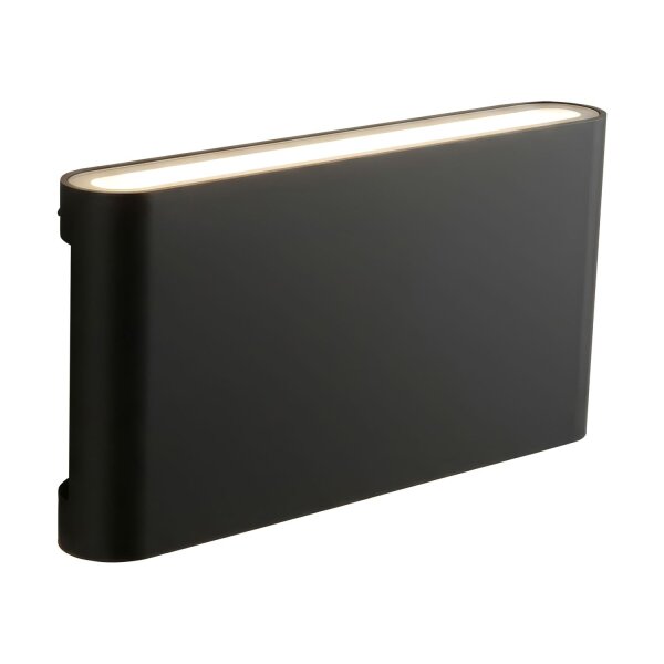 LED Außenwandleuchte CCT 3000-6500K Schwarz IP44 H:9 cm