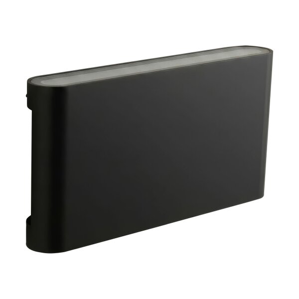 LED Außenwandleuchte CCT 3000-6500K Schwarz IP44 H:9 cm
