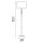 Stehlampe Stoff Silber Weiß E27 H:152 cm blendarm