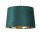 Lampenschirm Samt Smaragdgrün Gold E14 E27 H:20 cm Loft