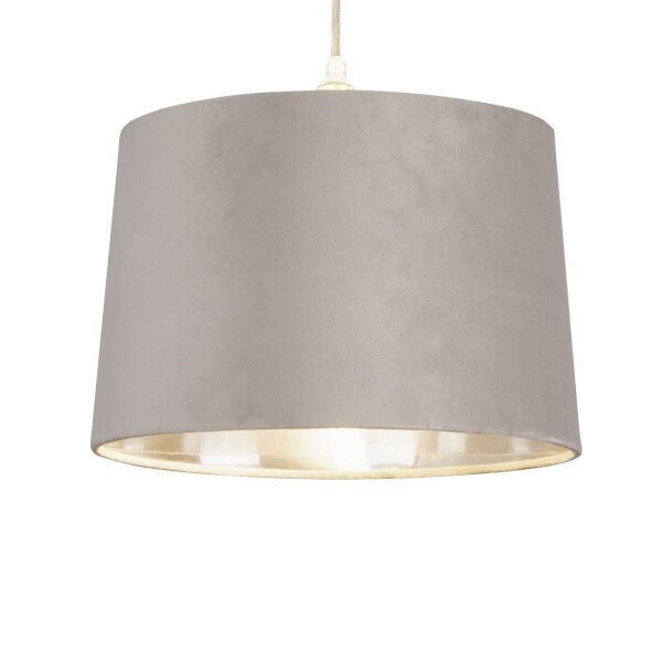 Lampenschirm Samt Nerz Gold E14 E27 Ø30 cm Loft konisch