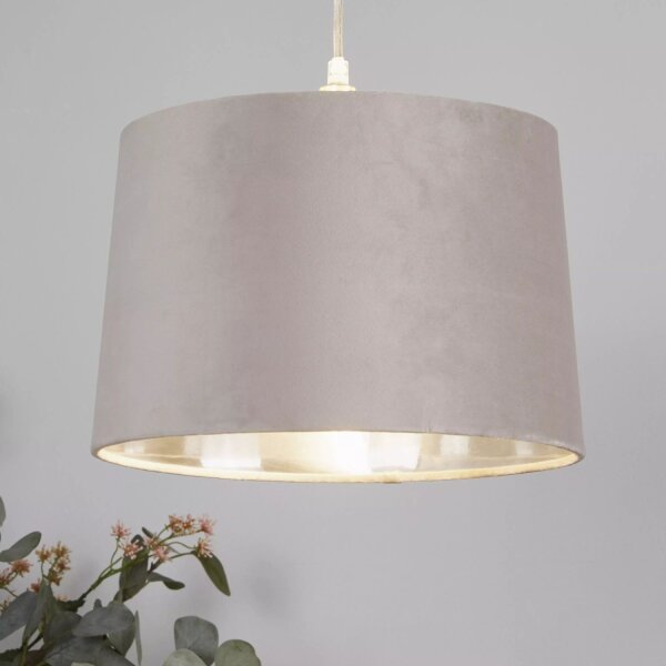 Lampenschirm Samt Nerz Gold E14 E27 Ø30 cm Loft konisch
