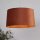 Lampenschirm Samt Orange Gold E14 E27 H:23 cm Loft