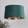 Lampenschirm Samt Smaragdgrün Gold E14 E27 Ø40 cm Loft
