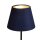 Lampenschirm Samt Marineblau Gold E14 E27 Ø20 cm Loft