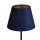 Lampenschirm Samt Marineblau Gold E14 E27 Ø20 cm Loft