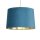 Lampenschirm Samt Grün-Blau Gold E14 E27 Ø30 cm Loft