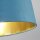 Lampenschirm Samt Grün-Blau Gold E14 E27 Ø30 cm Loft