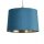 Lampenschirm Samt Grün-Blau Gold E14 E27 Ø30 cm Loft