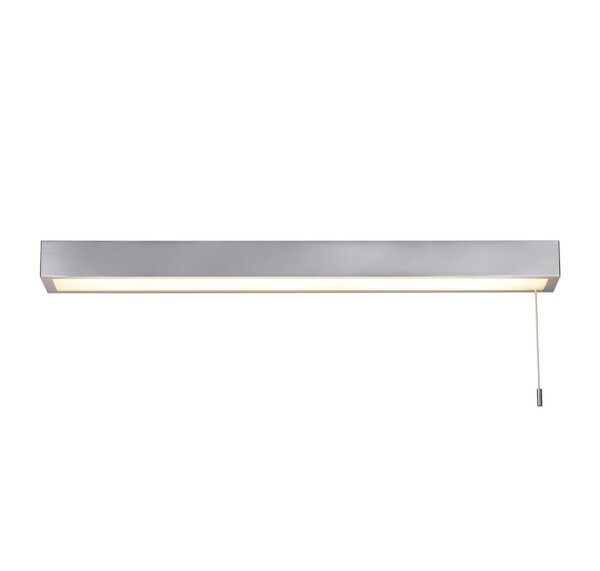 LED Wandlampe Zugschalter 3000K Aluminium Chrom IP44