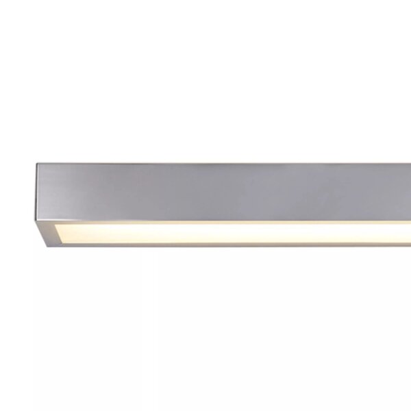 LED Wandlampe Zugschalter 3000K Aluminium Chrom IP44