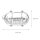 Applique nickel IP64 laiton véritable ovale Maritim