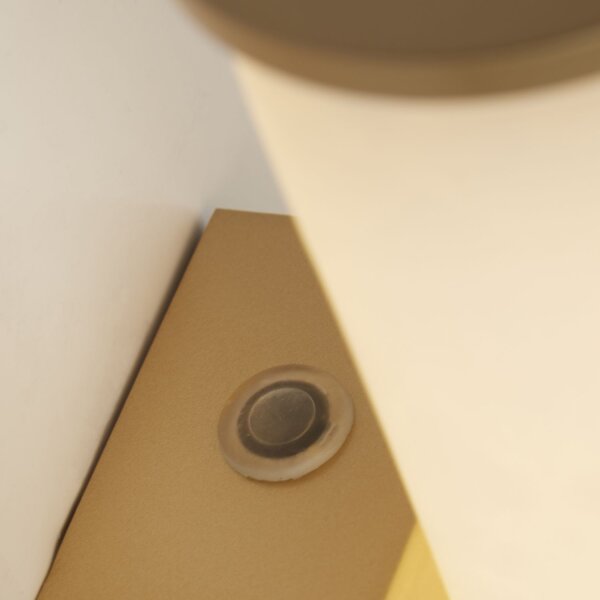 LED Wandlampe 3000K Harz Gold IP44 H:35 cm Zylinder
