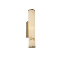 LED Wandlampe 3000K Harz Gold IP44 H:35 cm Zylinder