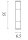 LED Wandlampe 3000K Harz Gold IP44 H:35 cm Zylinder