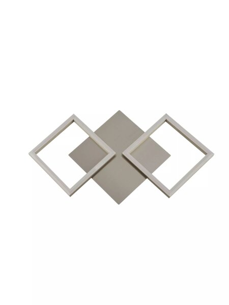 LED Wandleuchte 3000K Aluminium Silber H:22,5 cm modern