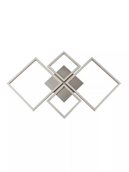 LED Wandleuchte 3000K Aluminium Silber L:74,5 cm modern