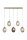 Pendelleuchte Klarglas Rauchglas Messing Bernstein E14