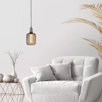 LED Leuchtmittel 1800K Glas Metall Schwarz E27 Ø10 cm