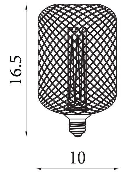 LED Leuchtmittel 1800K Glas Metall Gold E27 Ø10 cm