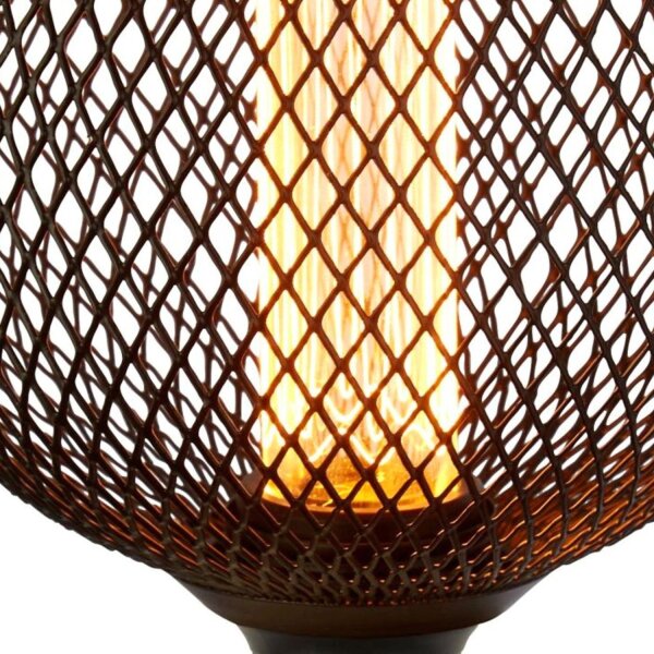 LED Leuchtmittel 1800K Glas Metall Schwarz E27 Ø12 cm