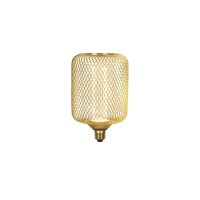 LED Leuchtmittel 2700K Glas Drahtgeflecht Gold E27