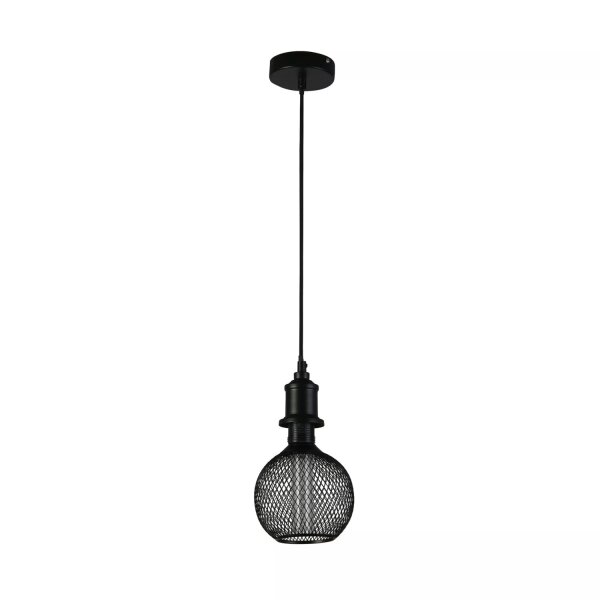 LED Leuchtmittel 2700K Glas Metall Schwarz E27 Ø14 cm
