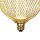 LED Leuchtmittel 2700K Glas Metall Gold E27 Ø14 cm