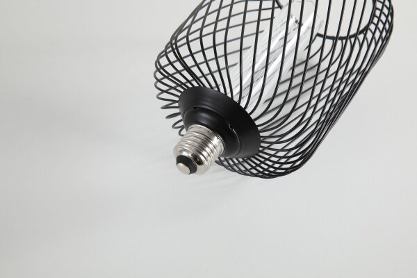 LED Leuchtmittel 2700K Glas Metall Schwarz E27 Ø12,2 cm