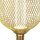LED Leuchtmittel 4000K Glas Metall Gold E27 H:16 cm