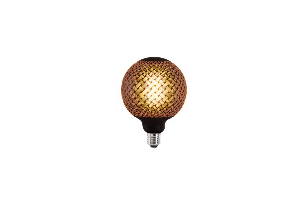 LED Leuchtmittel 1800K Glas Schwarz E27 Ø12,5 cm 100 lm